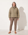 Helena | Cropped Oversized Puffer Jacket With Hood