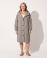 Evangeline | Waterproof Wool Black Long Trench Rain Coat