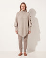 Cosima | Oversized Cable Knit Chunky Turtleneck Long Cardigan Sweater