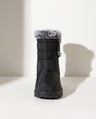 Marguerite | Warm Faux Fur Low Heel Winter Boots Black