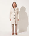 Felicity | Long Teddy Bear Coat in Black Pink for Women