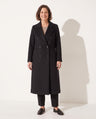 Oceane | Double Breasted Wool Blend Camel Coat