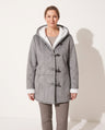 Mathilde | Black Wool Fur Hood Winter Puffer Coats