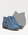 Dominique | Low Heel Black Brown Leather Ankle Boots