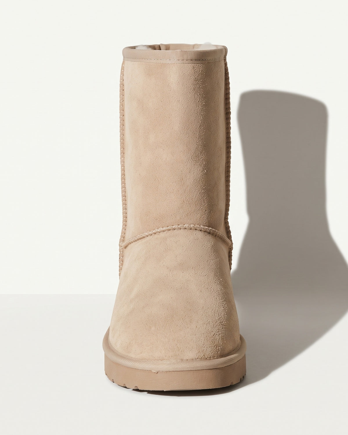 Tamsin | Warm Brown Suede Wide Calf Winter Boots — voorkant