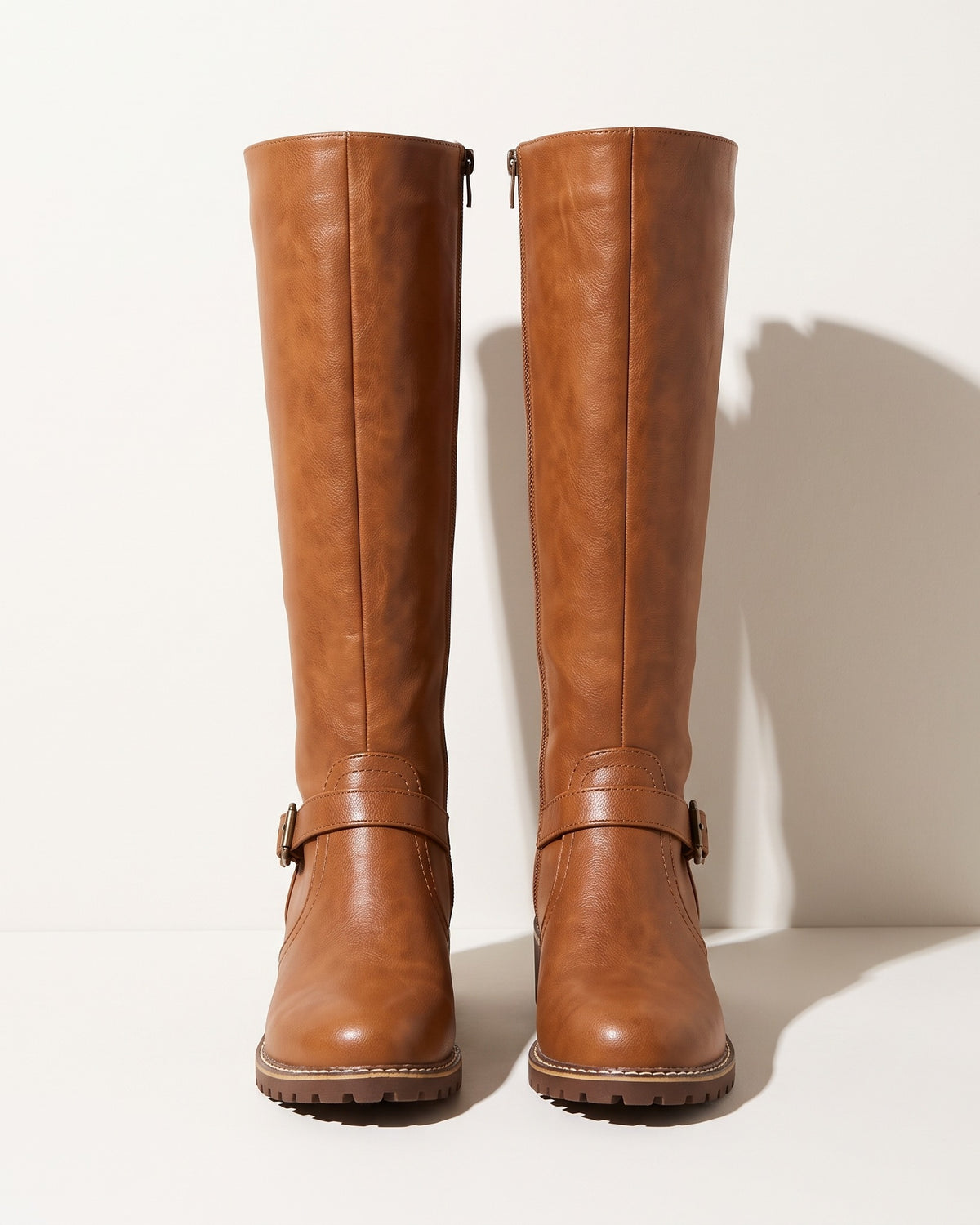 Tatiana | Black Brown Leather Chelsea Ankle Boots — voorkant