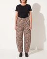 Adeline | Wide Leg High Waist Leopard Print Denim Pants