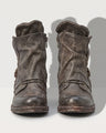 Celestine | Black Leather Chelsea Biker Boots