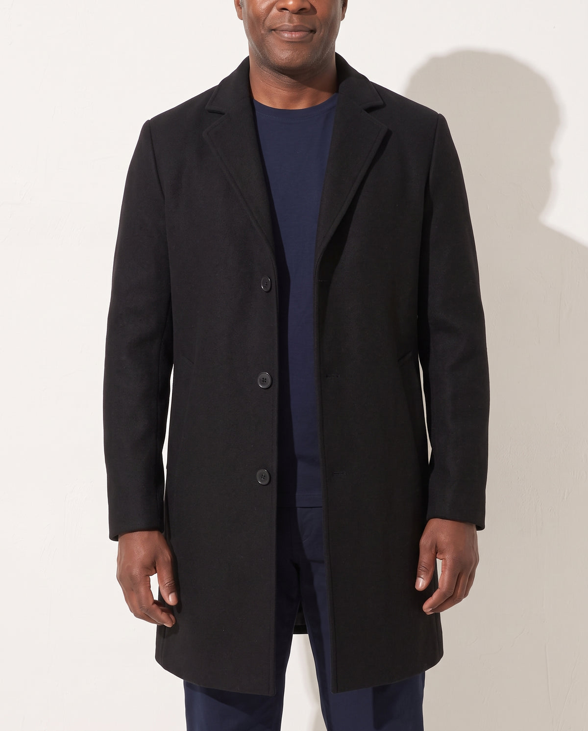 Dermot | Classic Long Winter Trench Coat for Men — voorkant