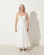 Ursula | Forever Unique Dresses Corset Tulle Midi Occasion — White