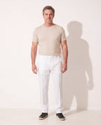 Nikolai | Tailored Mens Casual Slim Fit Pants — White