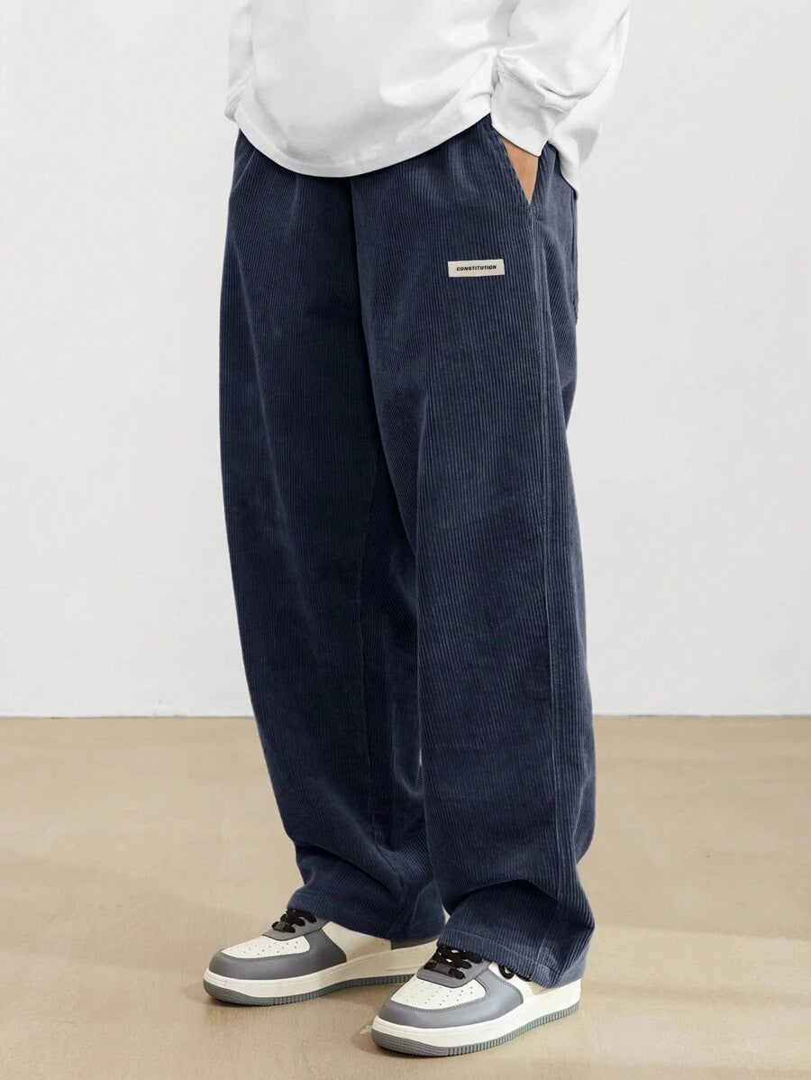 Rosanna | Wide Leg Corduroy Trousers in Relaxed Casual Style
