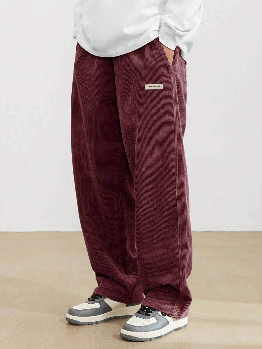 Rosanna | Wide Leg Corduroy Trousers in Relaxed Casual Style