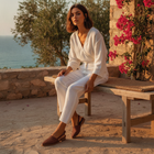 Marguerite | Woven Vegan Leather Flat Shoes For Summer
