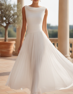 Esmee | Draped Pleated Maxi Dress Elegant Occasion Wear