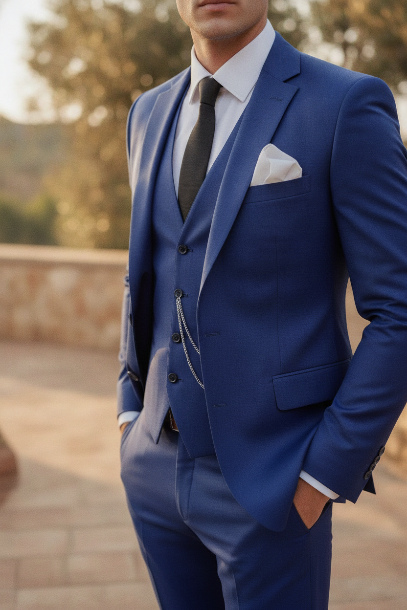 Ivan | Men 3-Piece Tailored Wedding Suit Single Breasted Formal