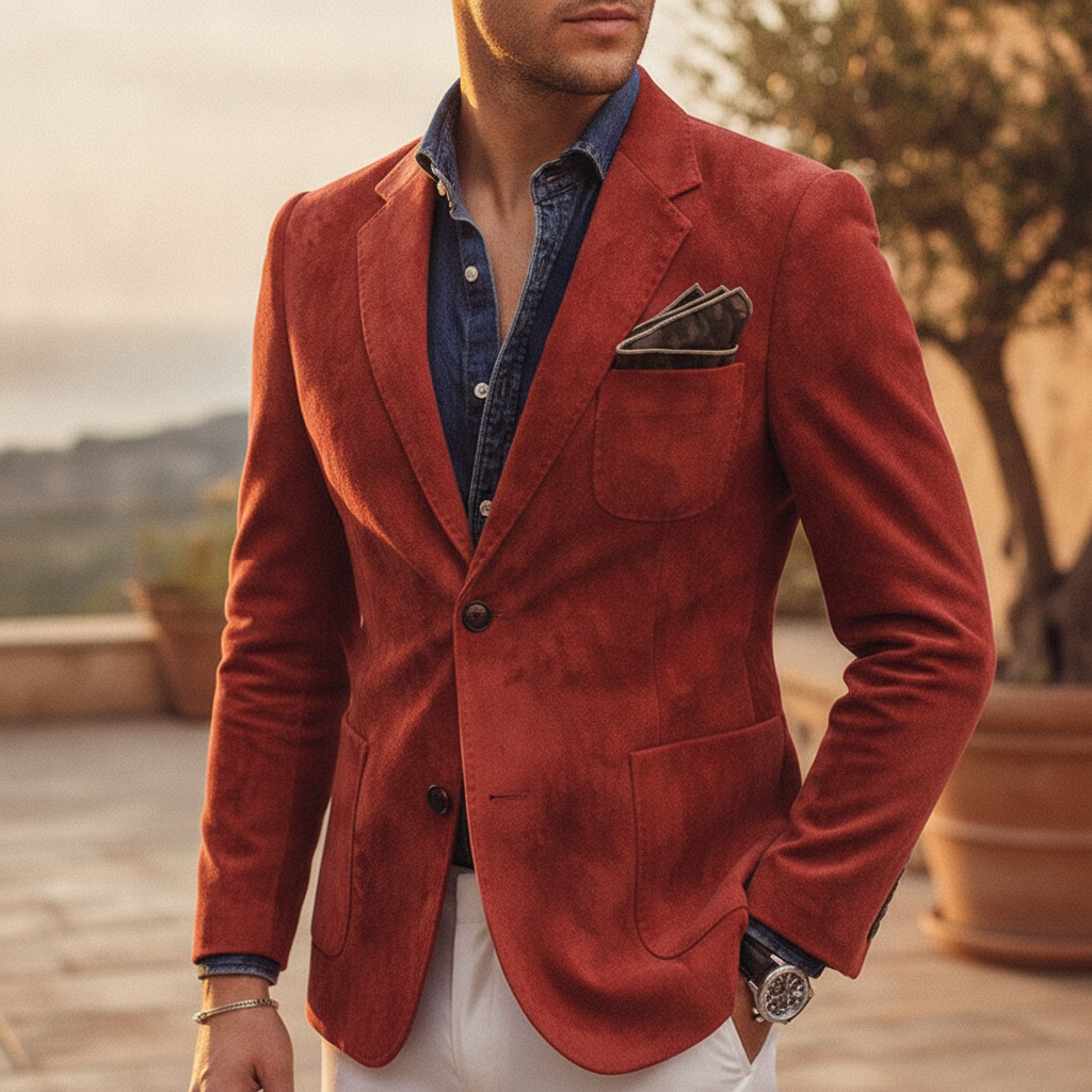 Octavian | Velvet Blazer Smart Casual Formal Occasions Jacket