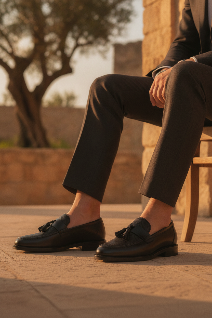 Valentin | Woven Tassel Slip On Loafers For Smart Casual Wear