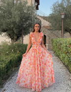 Celestine | Floral Sleeveless Maxi Dress Wedding Guest Occasion