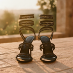 Esmee | Crystal Ankle Wrap Rene Caovilla Heels For Occasions