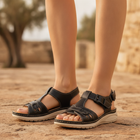 Honorine | Women's Arch Support Walking Sandals With Contoured Footbed