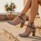 Honorine | Orthopedic Block Heel Mary Jane Sandals for Every Day