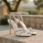 Isolde | Rene Caovilla Diamond Stiletto Heels Occasion Sandals
