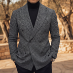 Lorenzo | Men Tailored Blazer Checked Double Breasted Smart