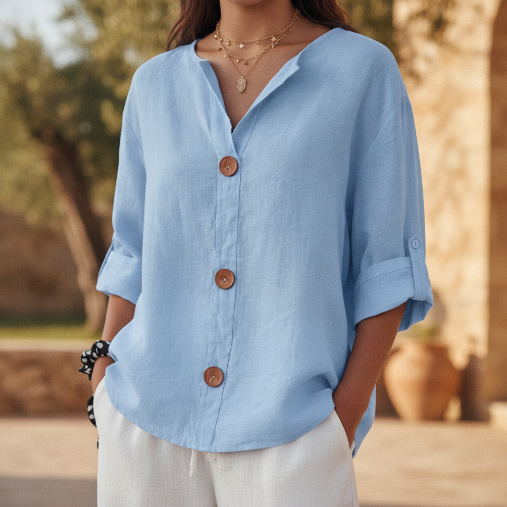 Oceane | Breathable Linen Summer Blouse For Every Occasion
