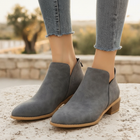 Henriette | Women's Low Heel Ankle Boots Slip On Everyday