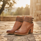 Ghislaine | Heeled Ankle Boots in Timeless Premium Leather