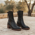 Hermione | Women's Heeled Leather Ankle Boots for Everyday Wear