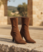 Constance | Women's Heeled Ankle Boots With Pointed Toe