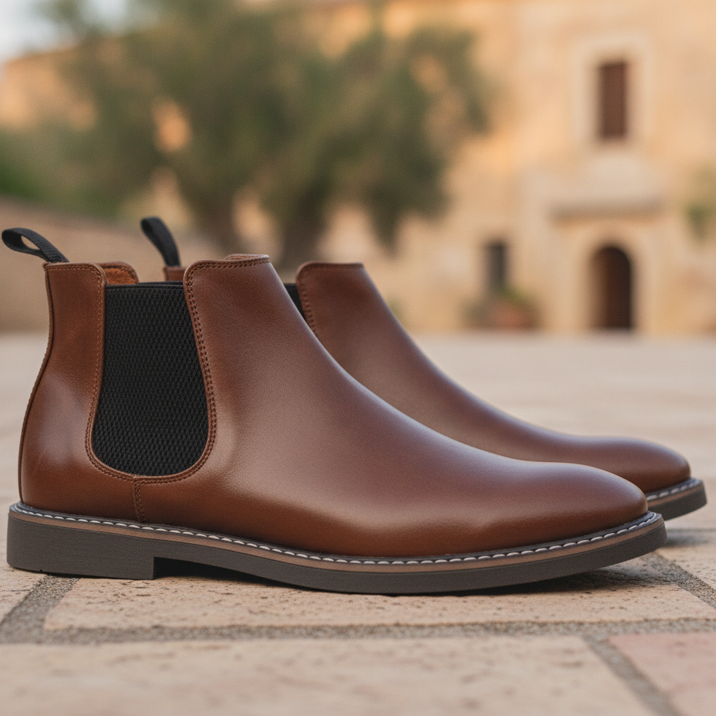 Florian | Men's Leather Chelsea Boots Smart Casual Footwear
