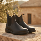 Xander | Men Ruched Leather Chelsea Boots Smart Casual Outdoor