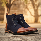 Ulric | Men's Two-Tone Hybrid Ankle Boots for Smart Occasions