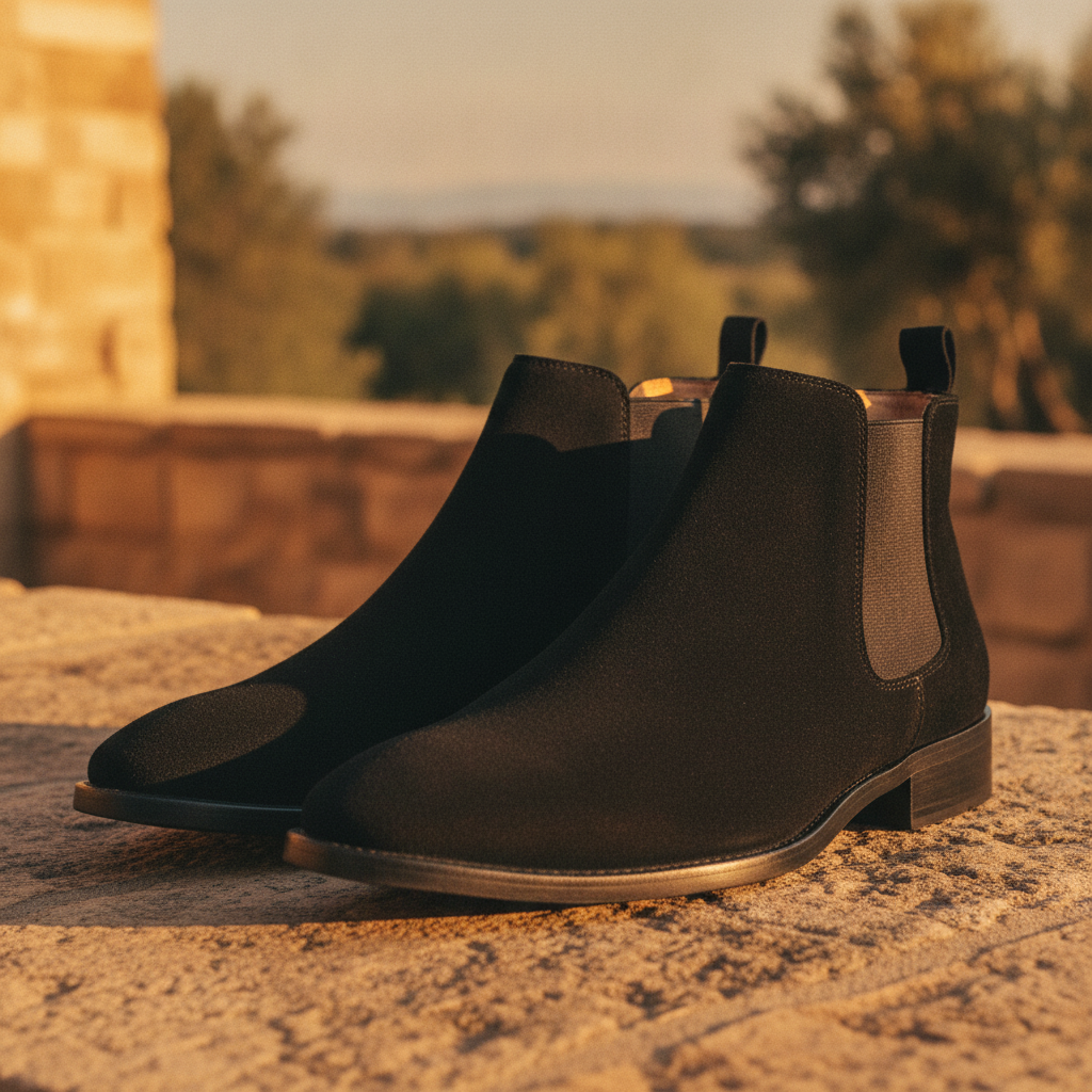 Joaquin | Men's Suede Chelsea Boots Smart Casual Footwear