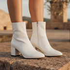 Oriane | Heeled Ankle Boots With Side Zip For Everyday Wear