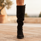 Maelys | Women's Suede Knee-High Slouch Boots