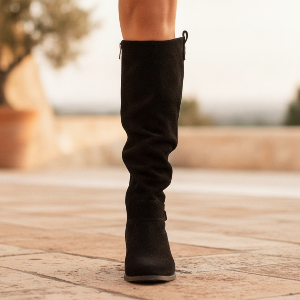 Maelys | Women's Suede Knee-High Slouch Boots