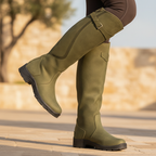 Quintessa | Women's Knee-High Hiking Boots with Buckle Detail