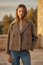 Giselle | Fitted Short Jacket In Tailored City Style