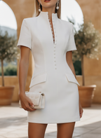Anouk | Tailored Dress Coat Structured Mini Occasion Dress