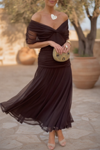 Josephine | Women Lace Drape Dress Wedding Guest Occasion