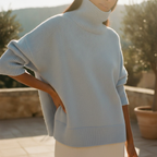 Evangeline | Oversized Knitted Jumper Turtleneck Loungewear