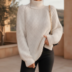 Solene | Women's Cashmere Jumper Turtleneck Oversized Knit