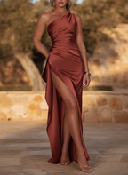 Eulalie | Satin Slip Dress Maxi Evening Occasion Gown