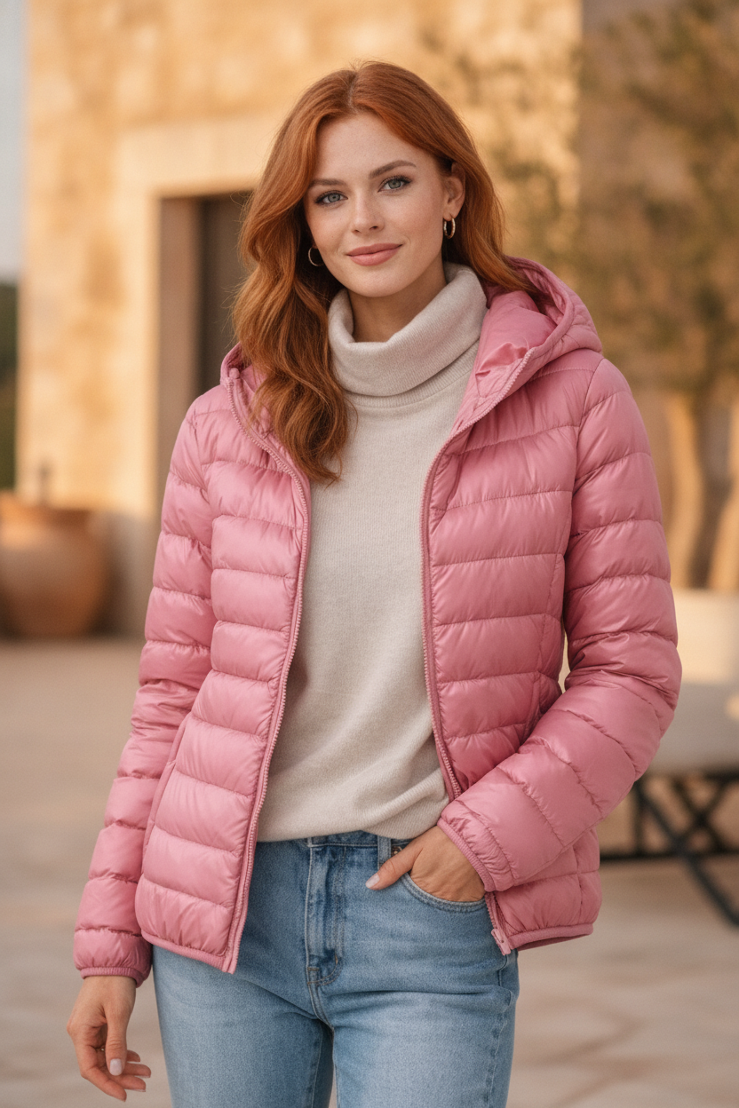 Cosima | Womens Long Puffer Vest Hooded Gilet Outdoor Casual