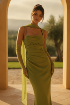 Celeste | Plus Size Evening Dresses Satin Corset Maxi Formal