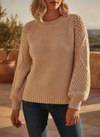 Elodie | Mesh Sweater In Soft Tones For Everyday Elegance